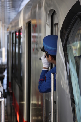 電車の車掌さん