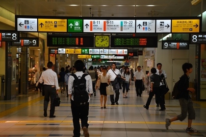 大宮駅東口側の中央改札（南）内