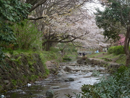 橋の上